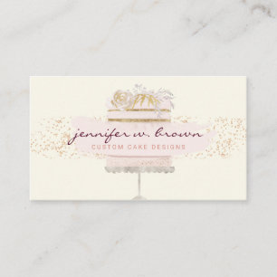 Yellow home baking online treat sales business card