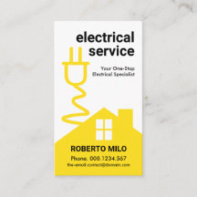 Yellow Home Electric Power Extension Wiring