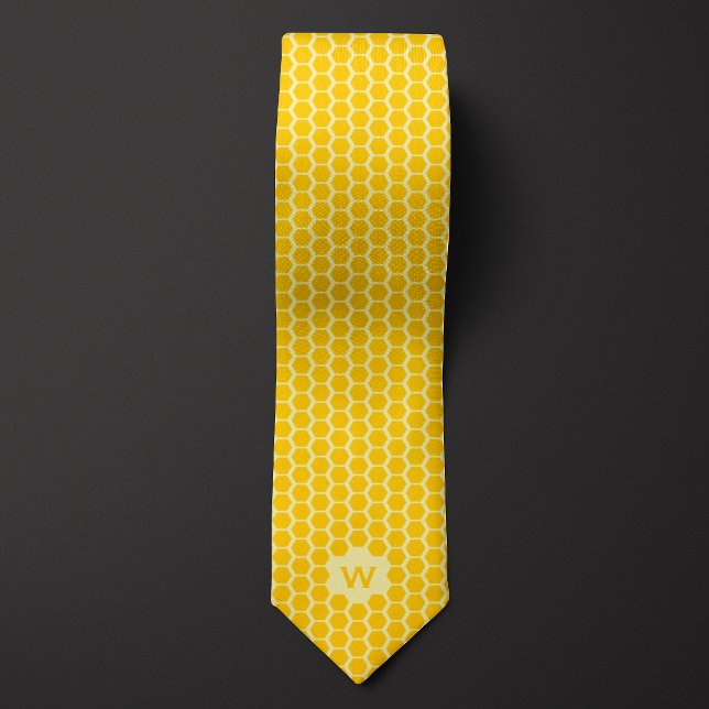 Yellow Honeycomb Casual Tie (Creator Uploaded)