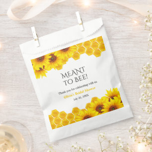 Yellow Honeycomb Meant to Bee Bridal Shower Favour Bags