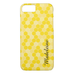 Yellow Honeycomb Pattern iPhone 8/7 Case