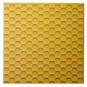 Yellow Honeycomb Pattern Tile