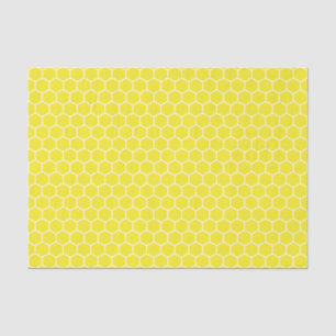 Yellow Honeycomb Tissue Paper