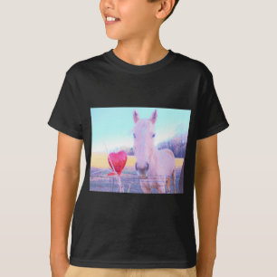 Yellow Horse and Red Heart T-Shirt