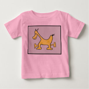 Yellow Horse Baby Shirt