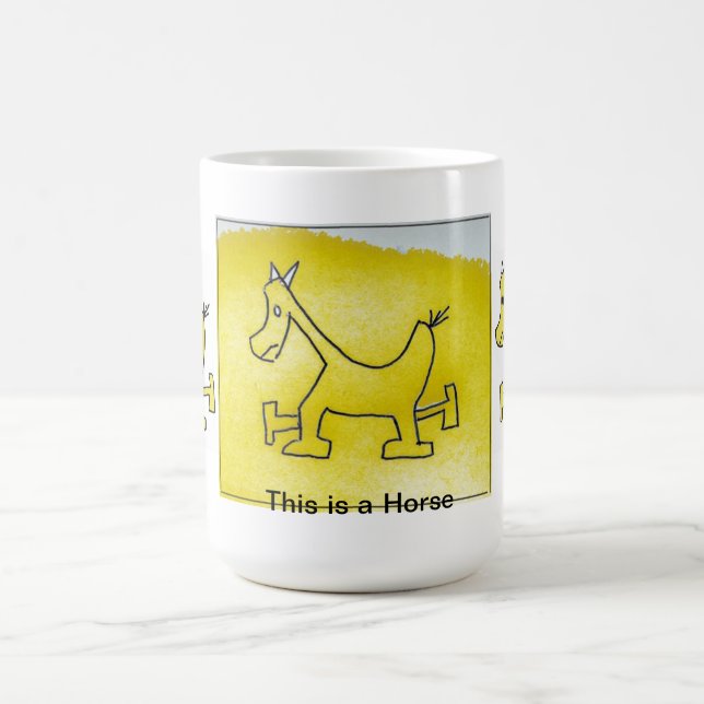 Yellow Horse Mug (Center)