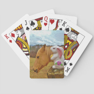 Yellow Horse, Spring Rabbit Playing Cards
