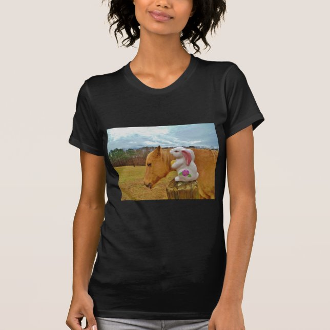 Yellow Horse, Spring Rabbit T-Shirt (Front)