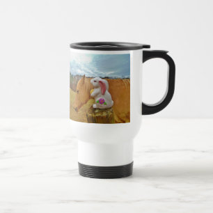 Yellow Horse, Spring Rabbit Travel Mug