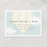 Yellow Hot Air Balloon Please Bring a Book