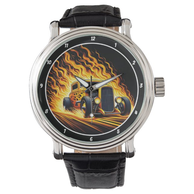 Yellow Hot Rod, Fiery Road Watch (Front)
