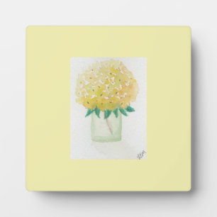 Yellow Hydrangea Plaque