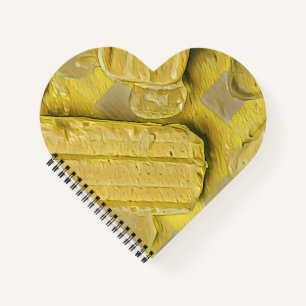 Yellow ice cream cone popsicle notebook