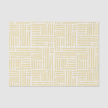 Yellow ink stripes tissue paper