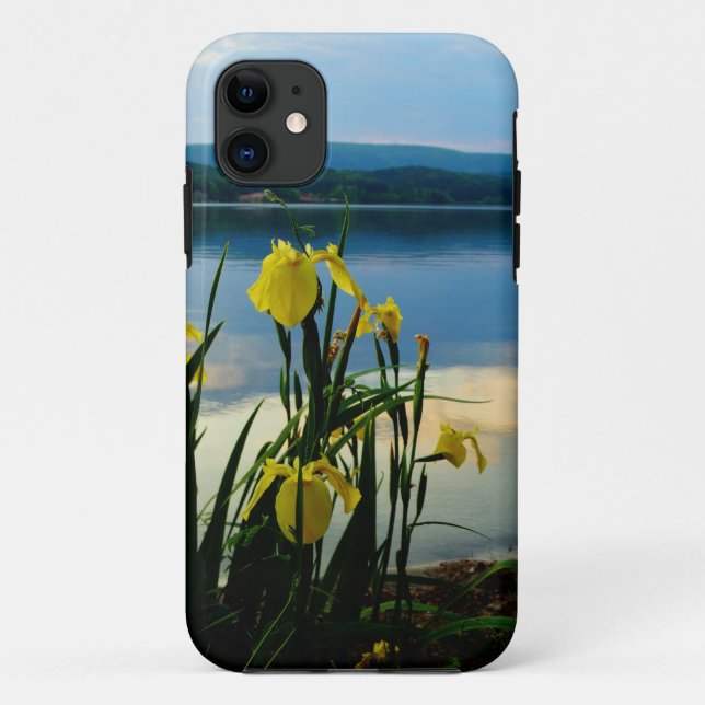 Yellow Iris at Lake Shore Case-Mate iPhone Case (Back)