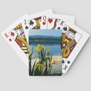 Yellow Iris at Lake Shore Playing Cards