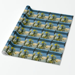 Yellow Iris at Lake Shore Wrapping Paper