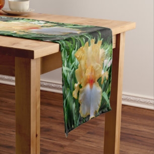 Yellow Iris Botanical 14" X 72" Table Runner