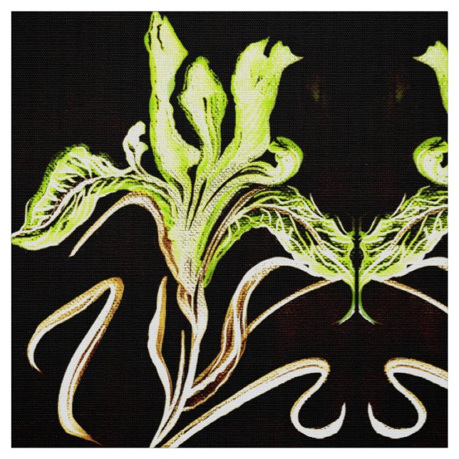 Yellow Iris Fabric (Swatch)