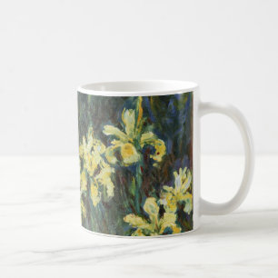 Yellow Irises by Claude Monet, Vintage Fine Art Coffee Mug