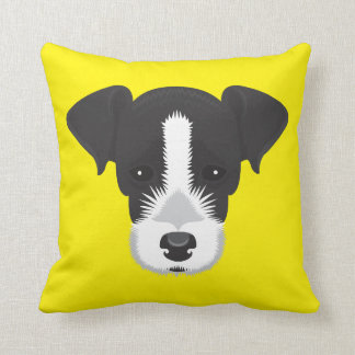 Yellow Jack Russell Terrier Cushion