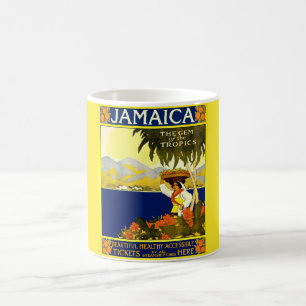 Yellow Jamaica Poster Coffee Mug