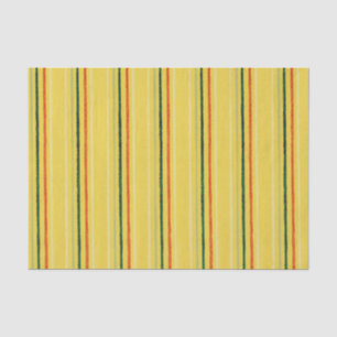 YELLOW JAPANESE WOODBLOCK Tissue Paper