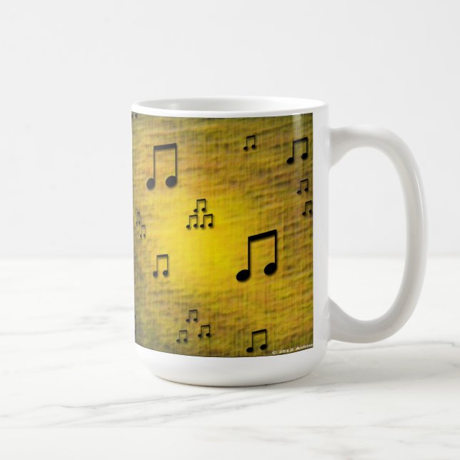 Yellow Jazz Art Mug (Right)