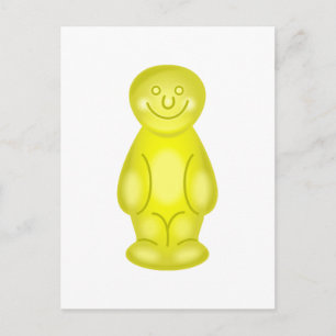 Yellow Jelly Baby Postcard