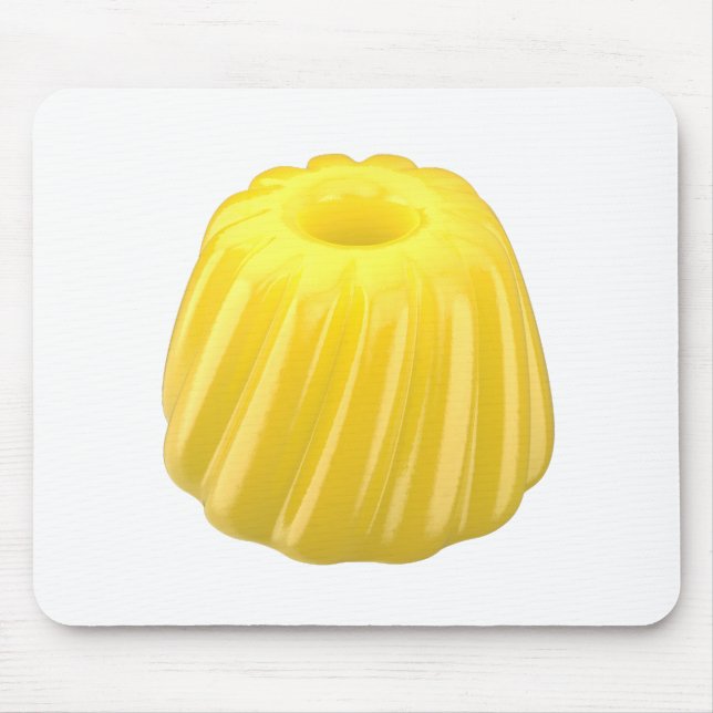 Yellow jelly pudding mouse mat (Front)