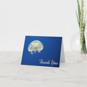 Yellow Jellyfish Thank You Card