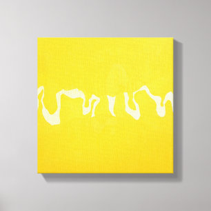 Yellow journey canvas print