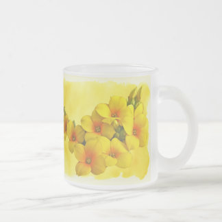Yellow Kalanchoe - Succulent Sunshine Frosted Glass Coffee Mug
