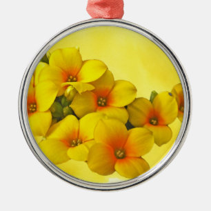 Yellow Kalanchoe - Succulent Sunshine Metal Tree Decoration
