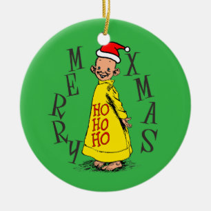 Yellow Kid Christmas Ornament