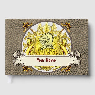 Yellow Knight Family Crest  Surname book 