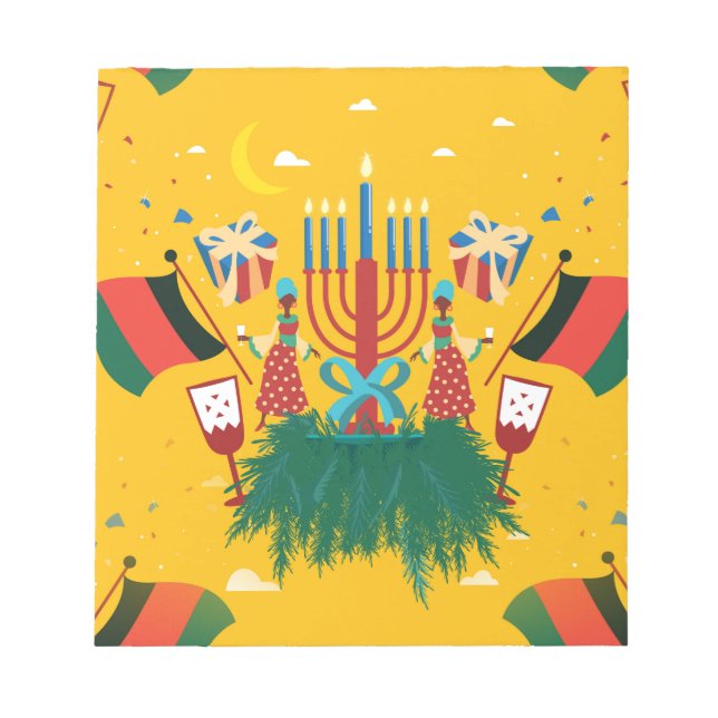 yellow Kwanzaa Notepad (Front)