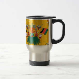 yellow Kwanzaa Travel Mug