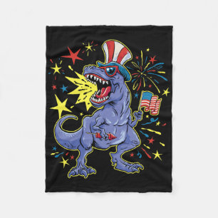 Yellow Lab 4th Of July Design Patriotic Pup Labrad Fleece Blanket