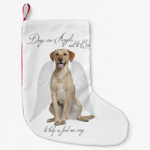Yellow Lab Angel Christmas Stocking