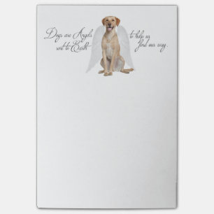 Yellow Lab Angel Post-It Notes