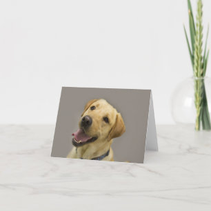 Yellow Lab Blank Note Card
