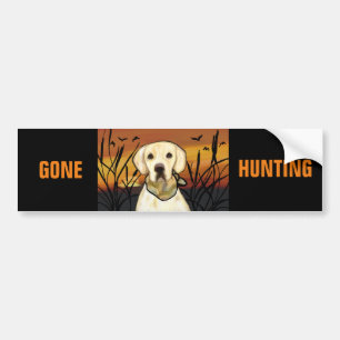 YELLOW LAB BUMPER STICKER