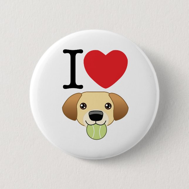 Yellow Lab Button (Front)