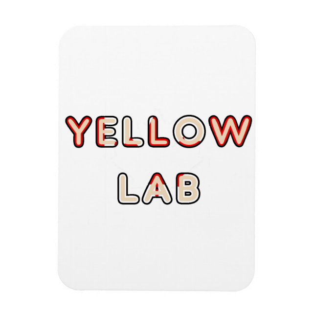 yellow lab Canadian-Flag in name Magnet (Vertical)