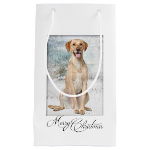 Yellow Lab Christmas Gift Bag