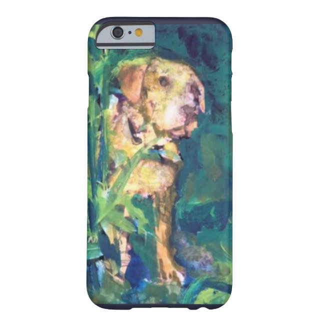 Yellow Lab Creek Painting Phone Case (Back)