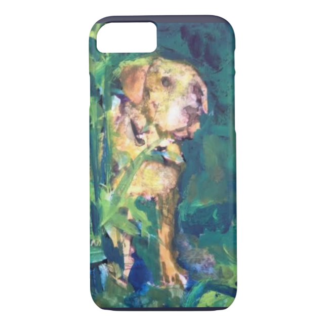 Yellow Lab Creek Painting Phone Case (Back)