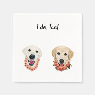Yellow Lab Custom Cocktail Napkin