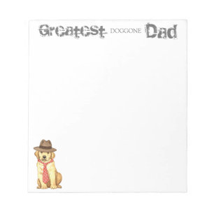 Yellow Lab Dad Notepad